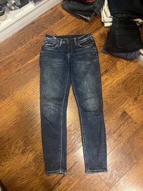 Silver Jeans Women's Dark Indigo Skinny Jean